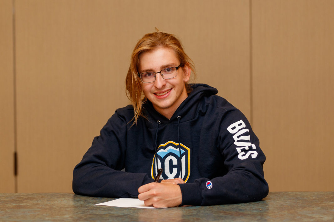 SRRHS Swim star Andrew Tate inks letter to Whitman College Sedona Red