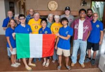 Lions welcome Italian students