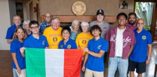 Lions welcome Italian students