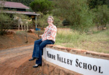 Catherine Massar leads the class at Verde Valley School