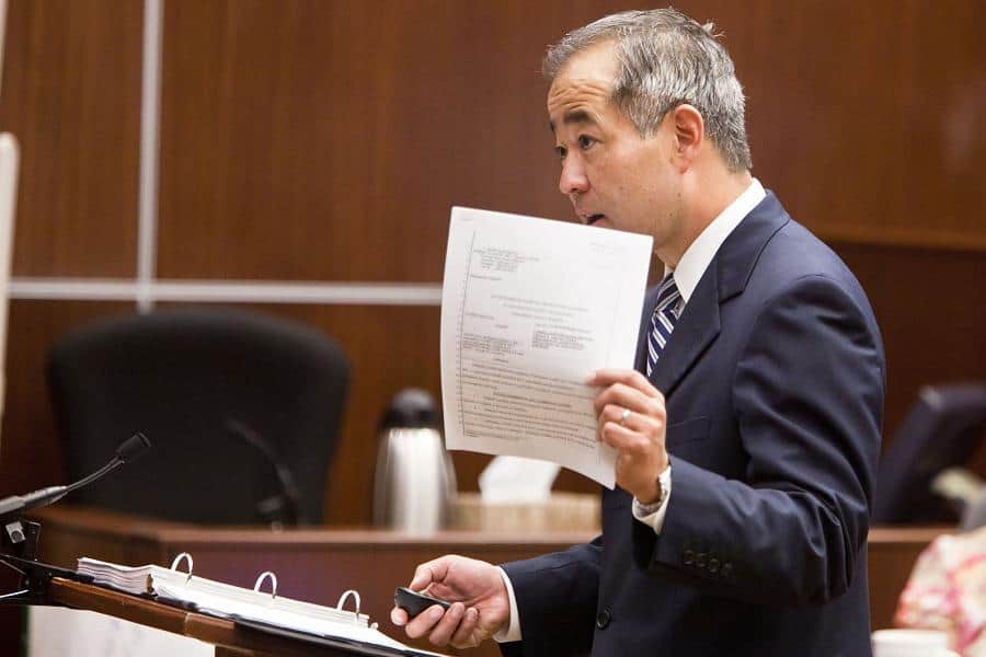 Defense attorney Luis Li argued the jury cannot rule out chemicals as the cause of three deaths at a 2009 event held by James Arthur Ray. Defense attorney Luis Li argued the jury cannot rule out chemicals as the cause of three deaths at a 2009 event held by James Arthur Ray.