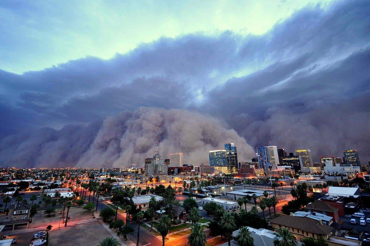 Phoenix dust & Flagstaff smoke create cloudy cocktail of Sedona air
