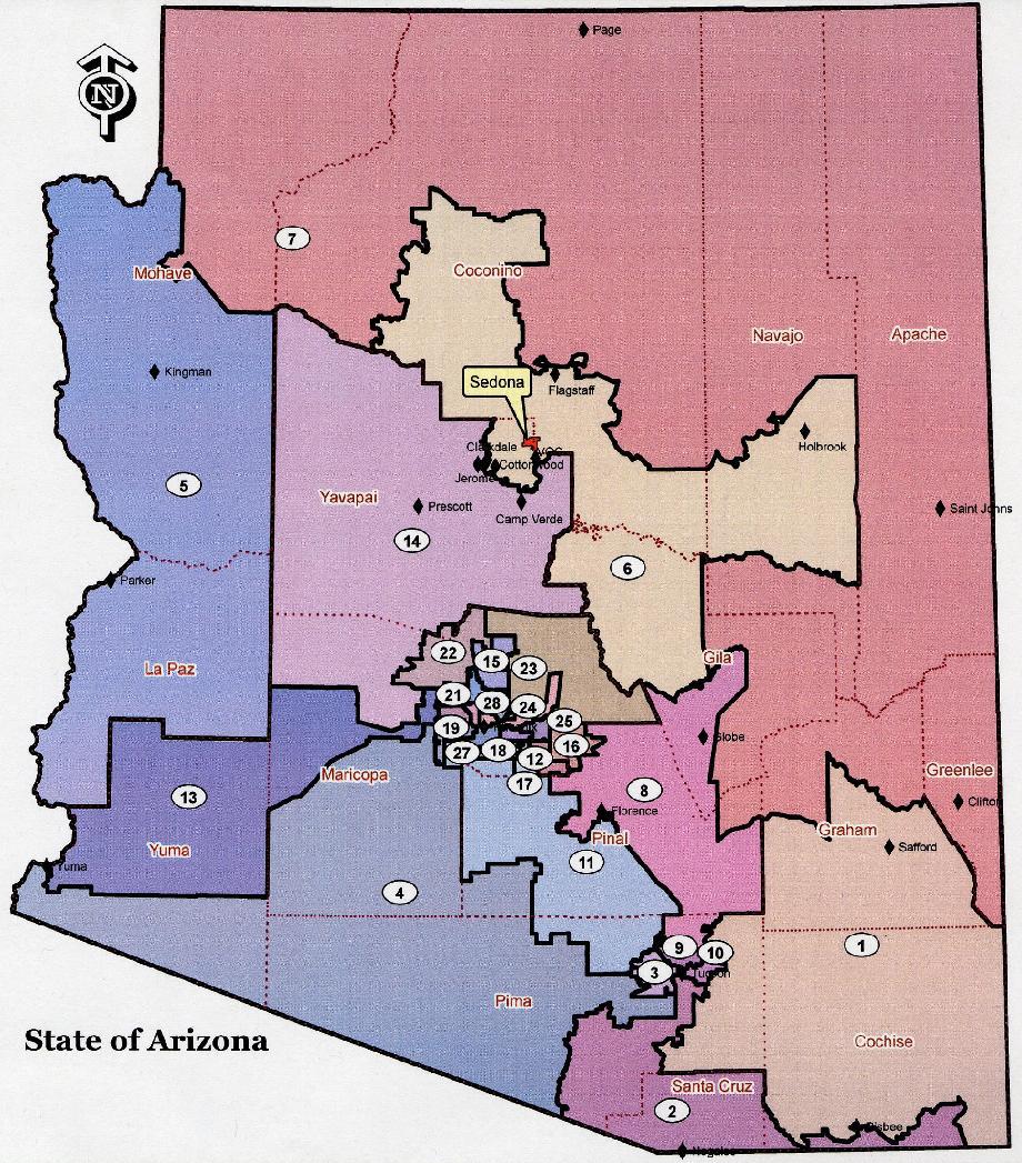 Draft legislative map aligns Sedona with Flagstaff rather than Prescott