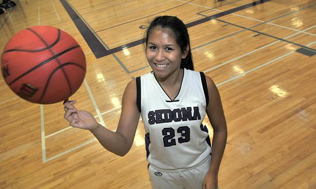 Junior Katie Sarme moved from Lanai, Hawaii, in June and is attending Sedona Red Rock High School. Sarme made the varsity basketball team for the Scorpions, and she plans to go out for the softball team this spring.