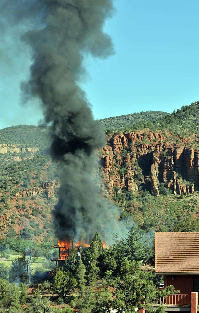 Fire destroys large home - Sedona Red Rock News