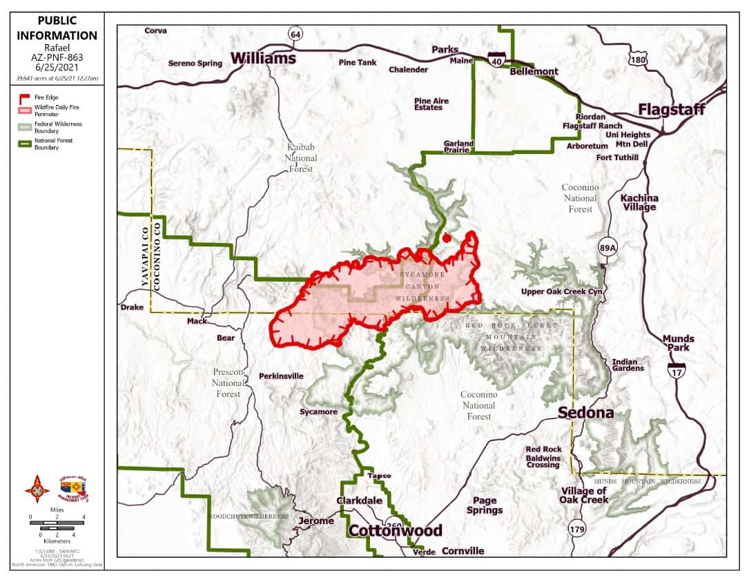 Friday June 25 update on Rafael Fire - Sedona Red Rock News