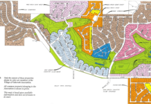 A map of the western portion of the properties included in the Village of Oakcreek Association. Photo courtesy VOCA.